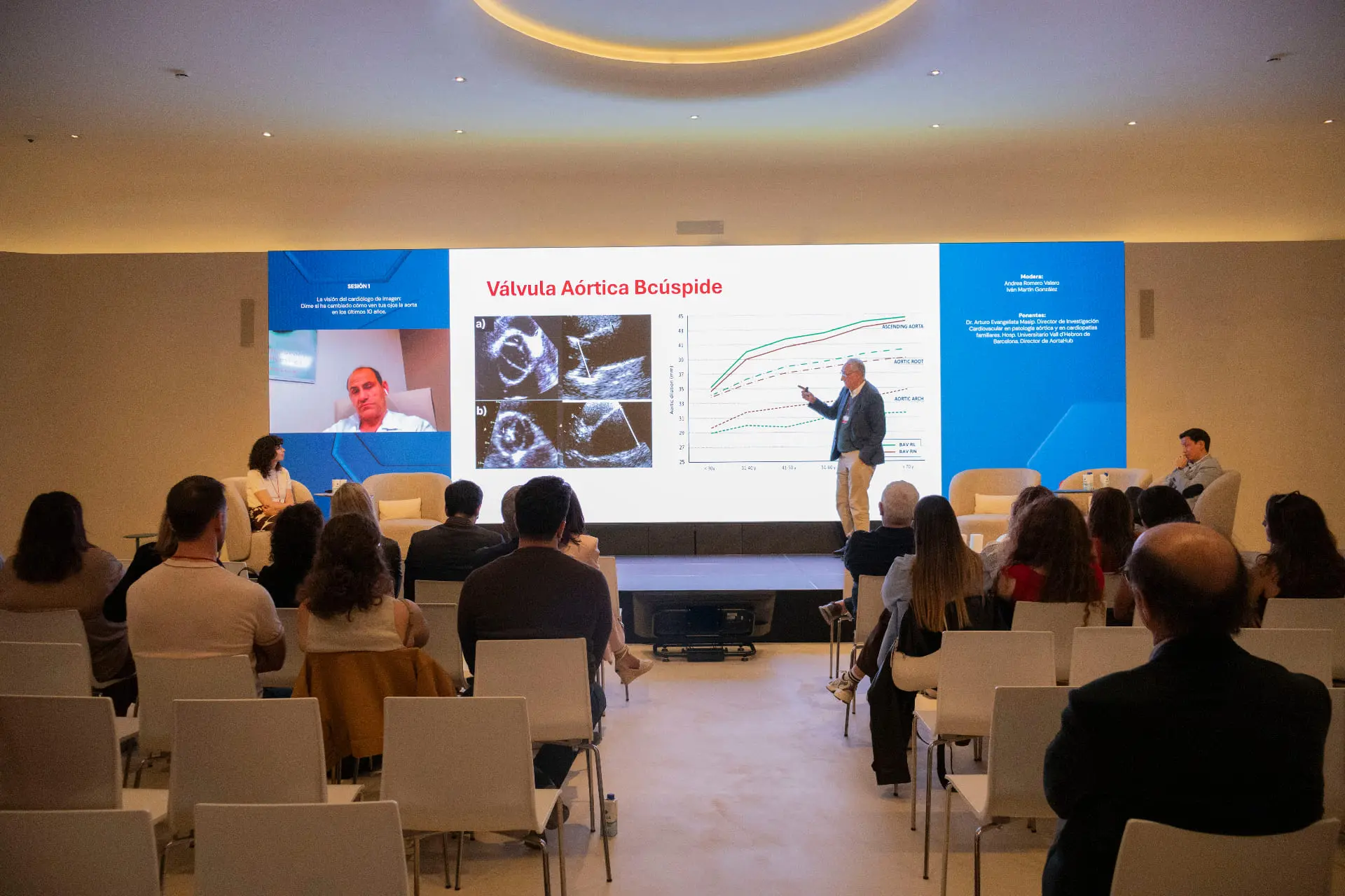 ponencia durante el congreso médico de las enfermedades cardiovasculares en Blue Tech Zone